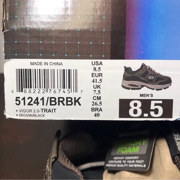 Mens Skechers Vigor 2.0 Trait Trail Sneakers - Picture 6 of 8